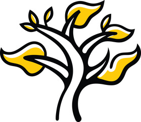 vector illustration of an abstract flower