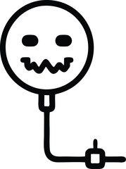 Balloon with a goofy electrical connection