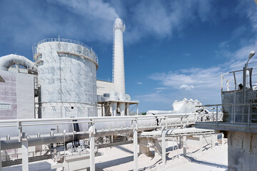 Dedusting equipment for cleaning furnace gases at plant