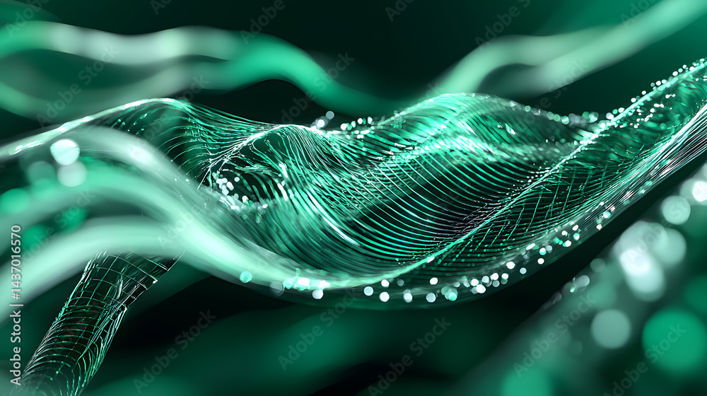 Poster visualizing augmented reality without devices digital landscapes virtual spaces interactive environm