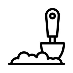 gardening tools line icon