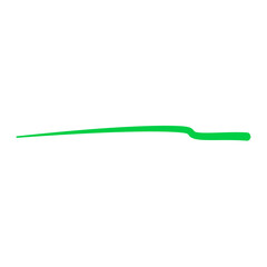 Green hand drawn underline and marker element