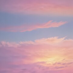 Fototapeta premium sunset in the sky, sunset sky with clouds