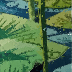 Various oil paintings, flowers, lotuses, cats, dogs, roses, peonies, marine creatures, butterflies, birds, Paisley