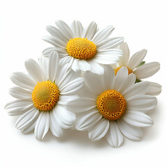 Obraz premium White daisy flowers closeup