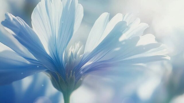 motion background of chicory flower
