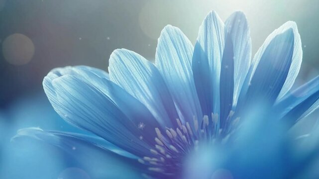 motion background of chicory flower