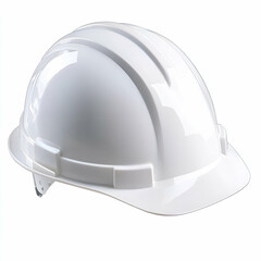 Fototapeta premium White safety hard hat for construction work