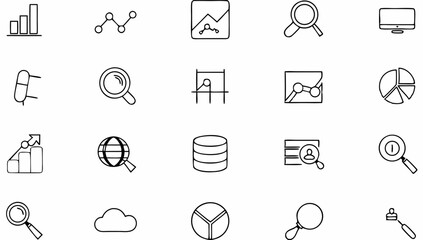 big set of data analysis line icons  graph  search (1).eps