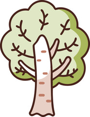 Popular Forest Trees and Nature Icons  birch, spruce, cedar, elm tree, beech tree, poplar, chestnut, sweetgum, aspen tree, sycamore