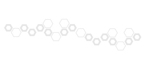 Abstract white and grey hexagon technology geometric pattern concept white background. Use for template, wallpaper, website vector illustration.	

