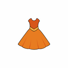 red dress isolated on white