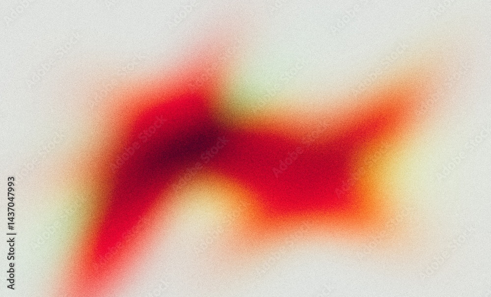 Canvas Prints abstract grainy color spots gradient on white smooth red orange color, noise texture effect, summer 