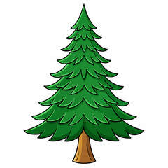Obraz premium christmas tree vector