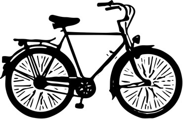 silhouette of a bicycle