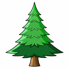 tree, christmas, fir, pine, holiday, evergreen, green, winter, vector, branch, decoration, xmas, illustration, nature, celebration, season, christmas tree, spruce, snow, plant, forest, symbol, 3d, new