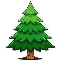 green christmas tree