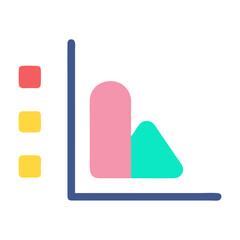 Minimalist Bar Chart with Colorful Elements - Data Visualization for Business Insights