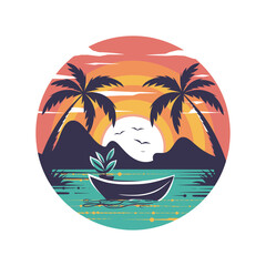 Tropical Sunset Serenity