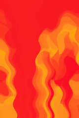 Energetic abstract background with bright red and yellow lines resembling flames. Ideal for designing dynamic projects, advertisements and backgrounds. 