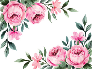 Watercolor Floral Background
