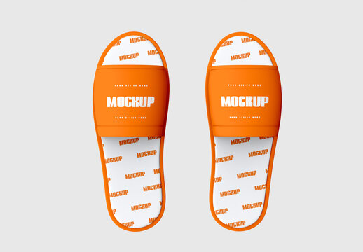 White Hotel Slipper Mockup