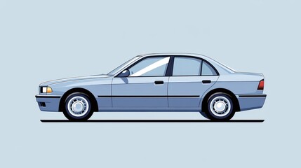 Fototapeta premium Classic Car Side View