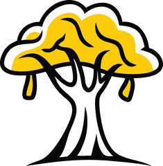 vector illustration of a mushroom