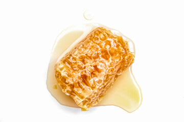 honeycomb isolated on white background