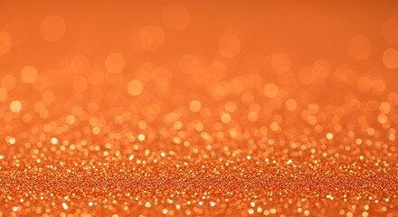 vibrant sparkling background photo sharp resolution highlights abstract orange glitter bokeh lights creating shimmering festive effect suitable banners digital ads web headers seasonal celebration