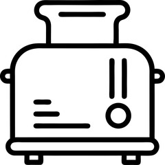 vector illustration of a toaster