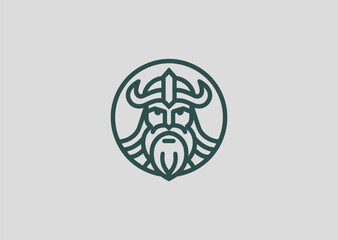 Odin logo with mythic and powerful Norse presence
