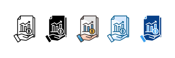 Sales Planning Icon Set Multiple Style Collection