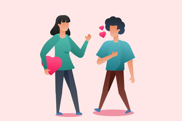 man and woman