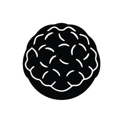 Truffle Stencil Icon Vector Illustration