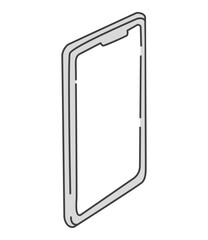 シンプルな斜めに置いたスマートフォンのイラスト　ベクター
