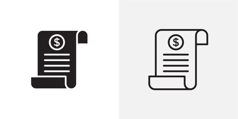 Invoice vectors icons pack for apps and Ui Ux desigs