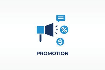 Fototapeta premium PROMOTION vector, icon or logo sign isolated symbol illustration