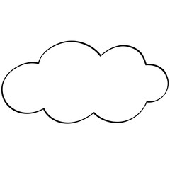 medium cloud doodle illustration