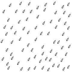 raindrops dense scattered doodle illustration