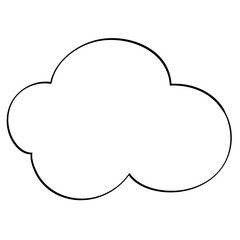 small cloud doodle illustration
