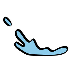 splash puddle doodle illustration