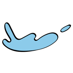splash sharp shape doodle illustration