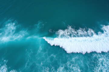 aerial view of a beach with waves crashing on the sand 1