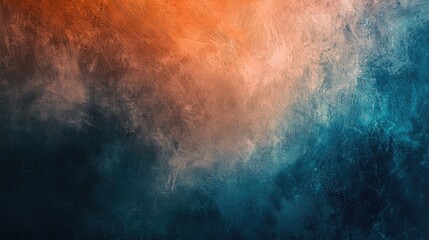 Obraz premium Abstract Gradient Texture with Warm Orange and Cool Blue Tones for Artistic Background Use
