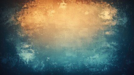 Fototapeta premium Abstract Texture with Gradients of Orange and Blue, Soft Cloud-like Patterns on a Grunge Background