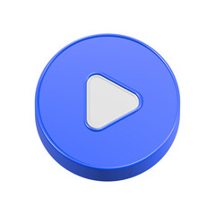 play button video 3d icon symbol media player