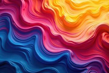 Obraz premium Abstract swirling paint textures in vibrant hues, graphics, design element