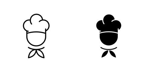 chef flat simple vector icons illustration set.