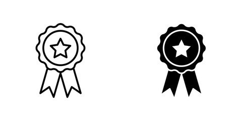Award flat simple vector icons illustration set.